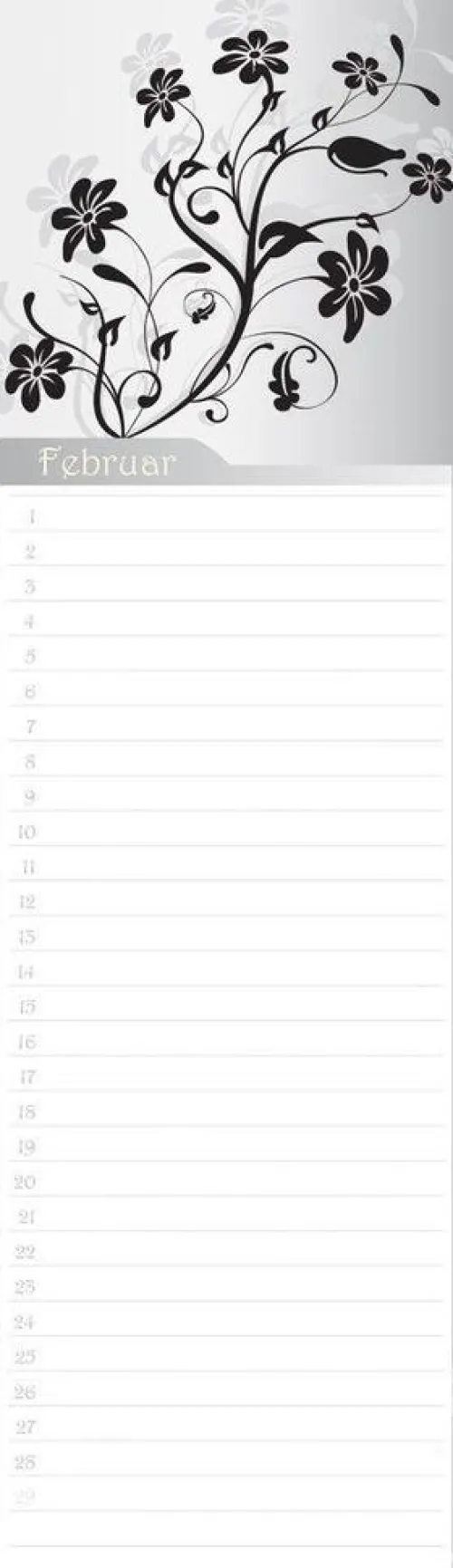 Neumann Verlage GmbH & Co Geburtstagskalender-Geburtstagskalender Floral mini immerwährend