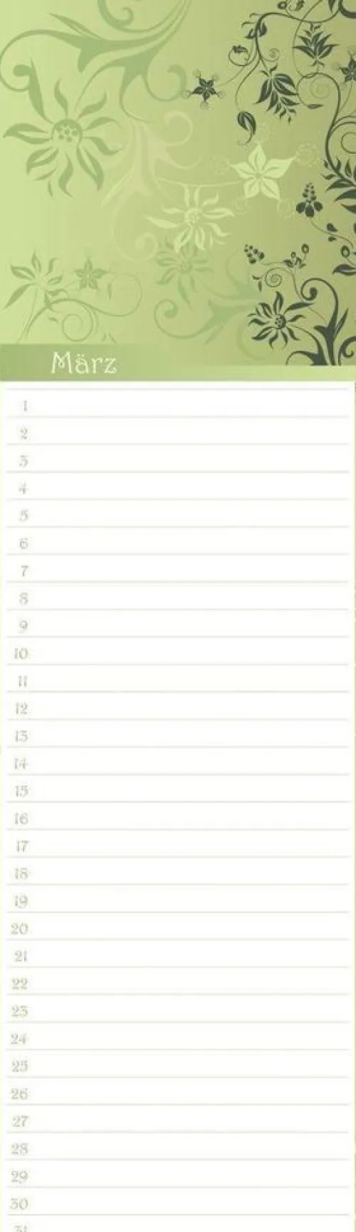 Neumann Verlage GmbH & Co Geburtstagskalender-Geburtstagskalender Floral mini immerwährend