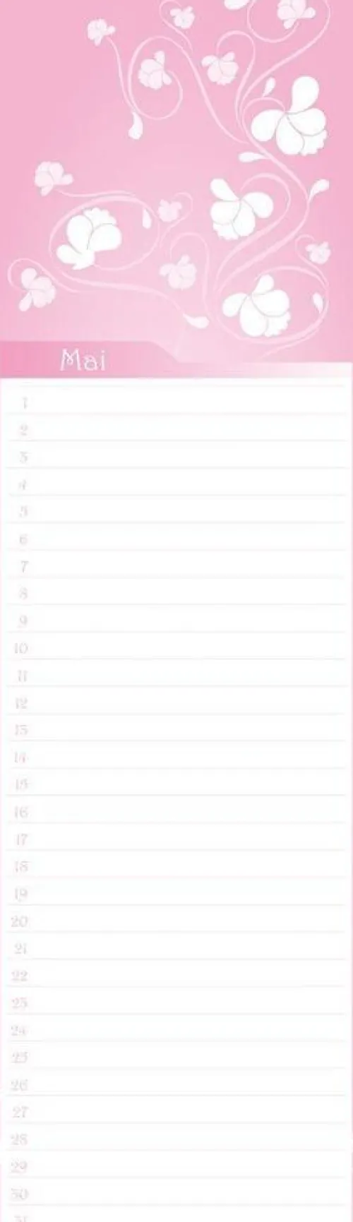 Neumann Verlage GmbH & Co Geburtstagskalender-Geburtstagskalender Floral mini immerwährend