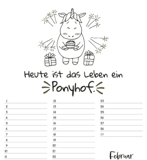 Korsch Verlag GmbH Geburtstagskalender*Geburtstagskalender Visual Words