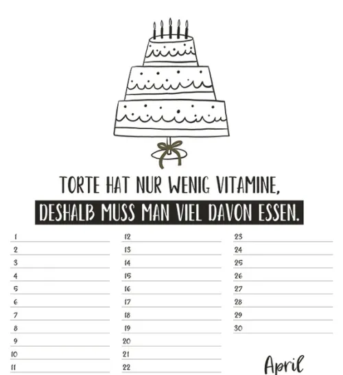 Korsch Verlag GmbH Geburtstagskalender*Geburtstagskalender Visual Words