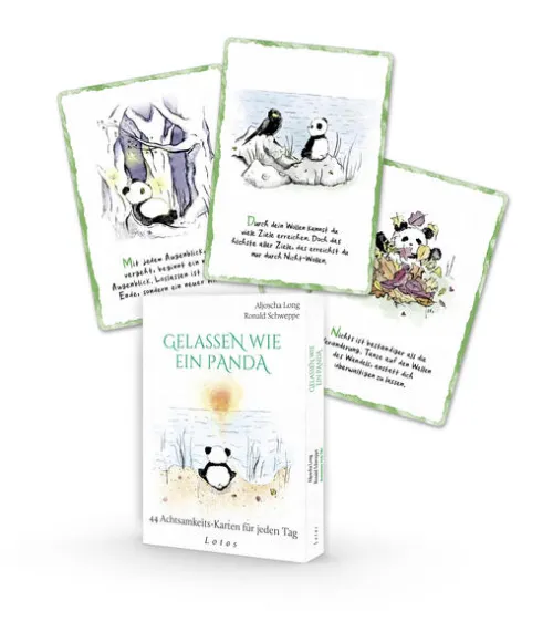 Lotos Achtsamkeit & Gesundheit*Gelassen wie ein Panda. 44 Achtsamkeits-Karten für jeden Tag