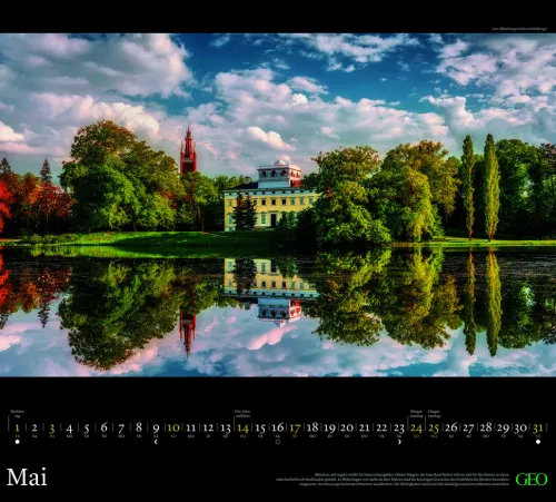 GEO - Schöne Heimat Deutschland 2026 - Wandkalender 50x45 cm, Poster-Kalender mit Landschaftsfotografie, 12 Monatsblätter & Spiralbindung für Heimat- und Natur-Liebhaber*Neumann Verlage GmbH & Co New