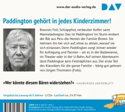 Kinder Der Audio Verlag GmbH Kinder- & Jugendbücher·Erstlesebücher-Geschichten von Paddington