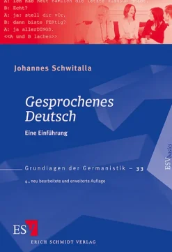 Schmidt, Erich Verlag Sprachwissenschaften-Gesprochenes Deutsch