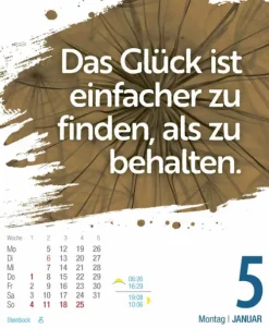 Glückskalender 2026*Korsch Hot
