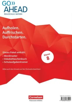 Cornelsen Verlag GmbH Nach Schulform·Realschule-Go Ahead 8. Jahrgangsstufe. Realschule Bayern - Arbeitshefte Wordmaster, Vokabeltaschenbuch und Schulaufgabentrainer (Im Paket)