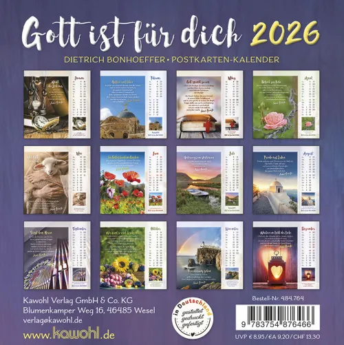 Gott ist für dich 2026*Kawohl Discount