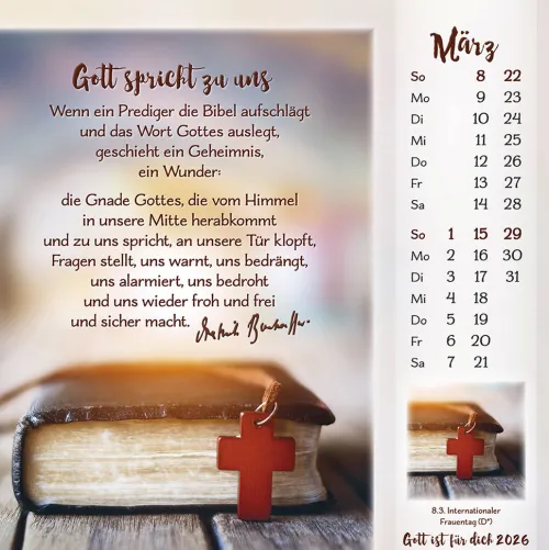 Gott ist für dich 2026*Kawohl Discount