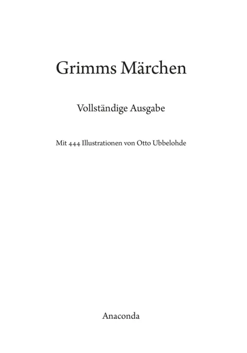 Grimms Märchen*Anaconda Verlag Sale