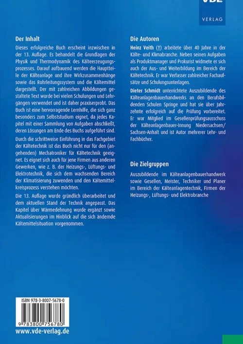 Vde Verlag GmbH Ingenieurwissenschaft-Grundkurs Kältetechnik