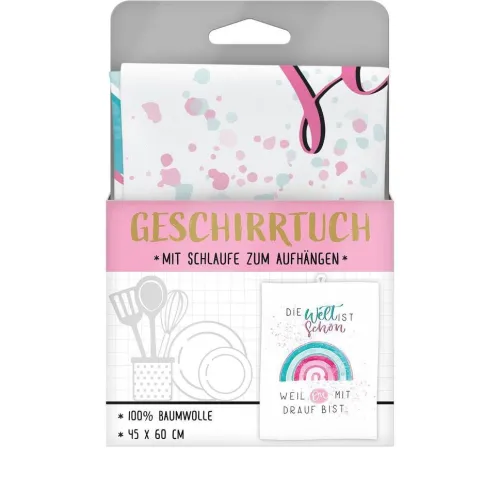 Sheepworld AG Küche & Esszimmer-GRUSS & CO 47093 Geschirrtuch Die Welt ist schön