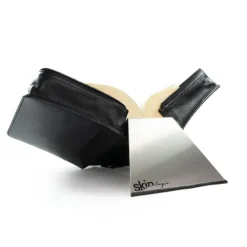 Barth & Bauer Lesen & Geschichten*HabersackSKIN Tasche PURO aus Nappaleder in Gr. XL in Onyx-Schwarz mit Tragegurt & Buchstütze