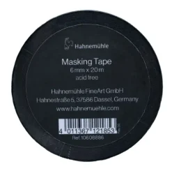 Hahnemühle Klebstoff & Klebebänder-Masking Tape schwarz, 6 mm x 20m