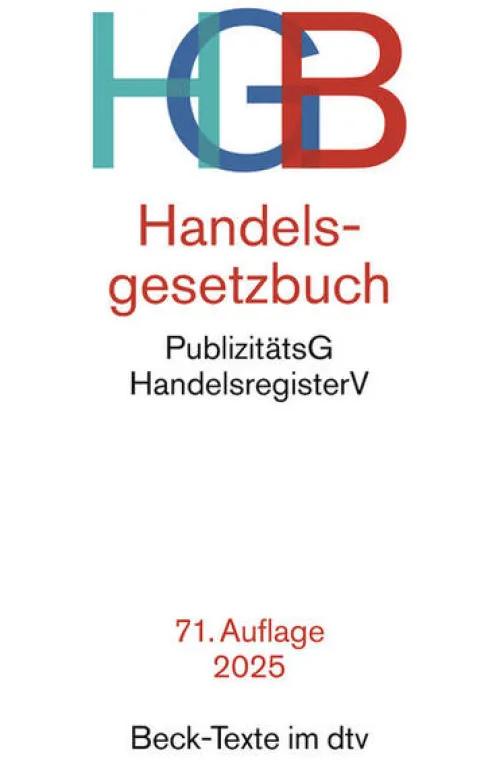 dtv Verlagsgesellschaft Jura-Handelsgesetzbuch. HGB