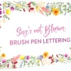 Handlettering Designdose Brush Pens Sag's mit Blumen*frechverlag GmbH New