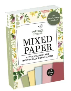 frechverlag GmbH Kalligraphie & Handlettering*Handlettering Mixed Paper Block Cottage Dreams A6