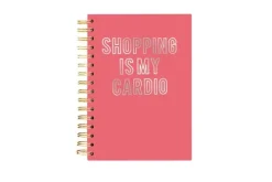 BrownTrout Notizbücher & -Blöcke*Hard Bound Journal: Shopping is my Cardio - Hardcover-Notizbuch mit stabiler Ringbindung: Shoppen is