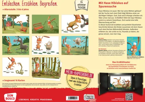 Hase Hibiskus und der Möhrenklau. Kamishibai Bildkartenset*Don Bosco Medien GmbH Discount