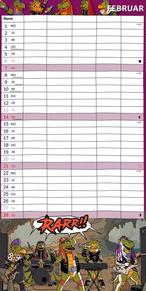 HeavySaurus Familienkalender 2027*Lappan Verlag Sale