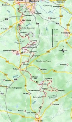 Heidschnuckenweg mit Heideschleifen*Stein, Conrad Verlag Best