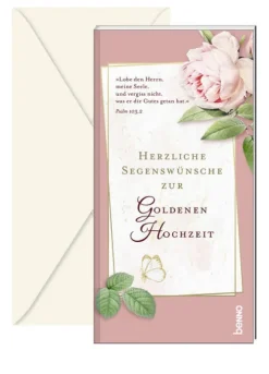 St. Benno Verlag GmbH Liebe & Hochzeit*Herzliche Segenswünsche zur Goldenen Hochzeit