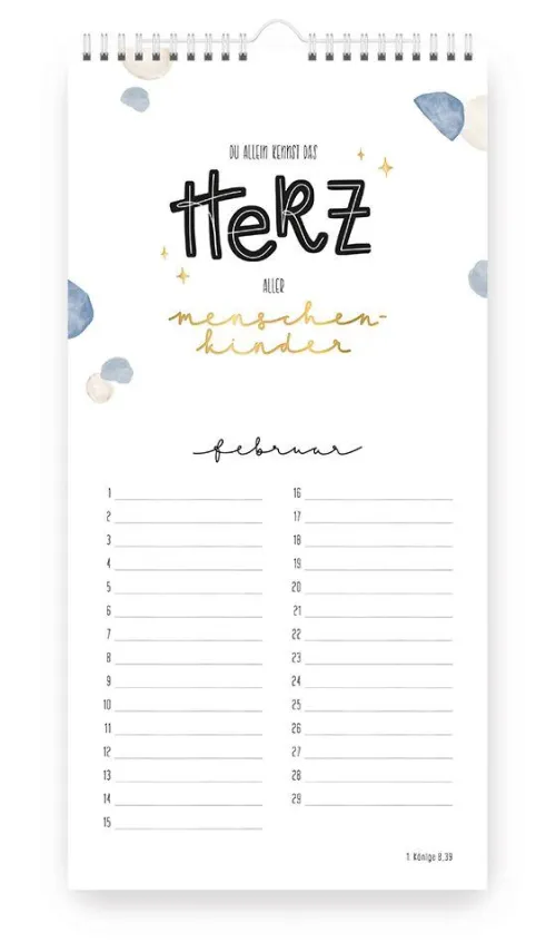 Brunnen-Verlag GmbH Geburtstagskalender-Himmelsglück Geburtstagskalender