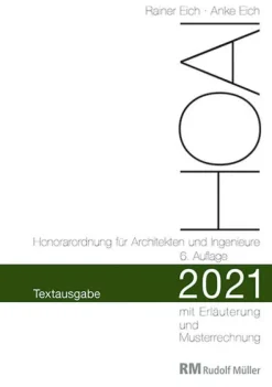 HOAI 2021 - Textausgabe Honorarordnung für Architekten und Ingenieure*Müller Rudolf Hot