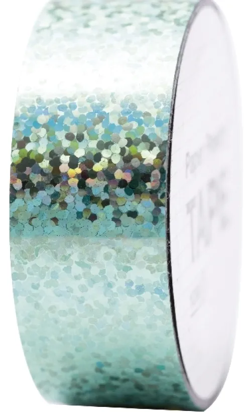 RICO-Design tap Klebstoff & Klebebänder-Holographic Tape, Gepunktet Tuerkis