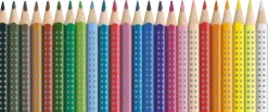 Holzfarbstifte Dünngrip, 24 Stück in Pappkarton*Faber Castell New