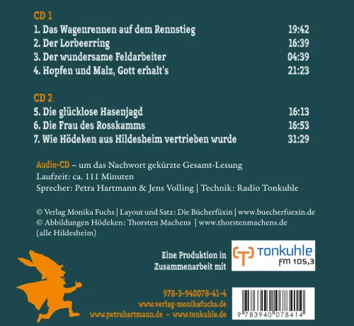 Hut ab, Hödeken!, 2 Audio-CDs*Verlag Monika Fuchs Online