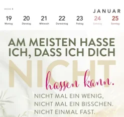 Lappan Verlag Postkartenkalender-I burn for you - Romance-Postkartenkalender 2026