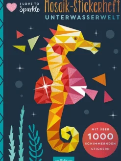 Ars Edition GmbH Stickerhefte-I Love to Sparkle - Mosaik-Stickerheft Unterwasserwelt