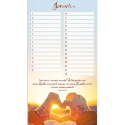 Kawohl Verlag GmbH Immerwährender Kalender-Ich denk an euch und wünsche Gottes Segen