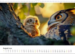 Im Reich der Eulen (Wandkalender 2026 DIN A3 quer), Monatskalender*Calvendo Discount