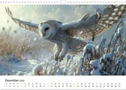 Im Reich der Eulen (Wandkalender 2026 DIN A3 quer), Monatskalender*Calvendo Discount