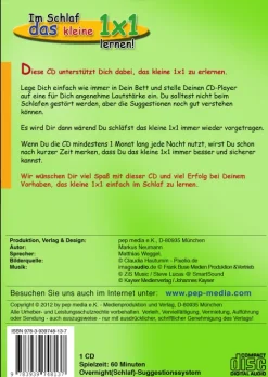 Kinder pep media e.K. Kinder- & Jugendbücher·Kinderbeschäftigung-Im Schlaf das kleine 1x1 lernen!