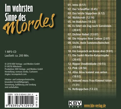 KBV Verlags-und Medienges Krimis & Thriller·Krimi Klassiker-Im wahrsten Sinne des Mordes