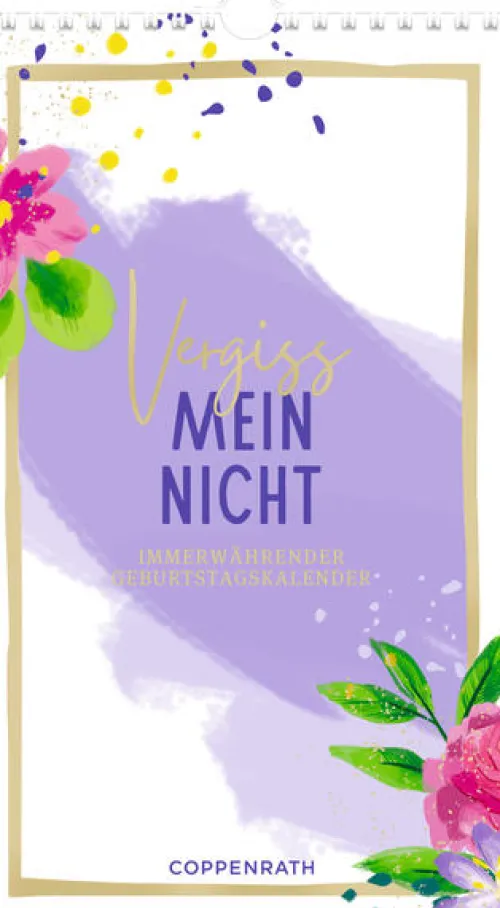 Immerwährender Geburtstagskalender - Vergiss mein nicht*Coppenrath Sale