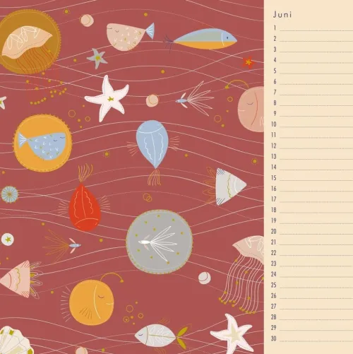 Immerwährender Geburtstagskalender - Little Cosmos - Turnowsky - Quadrat-Format 24 x 24 cm*Neumann Verlage GmbH & Co Outlet