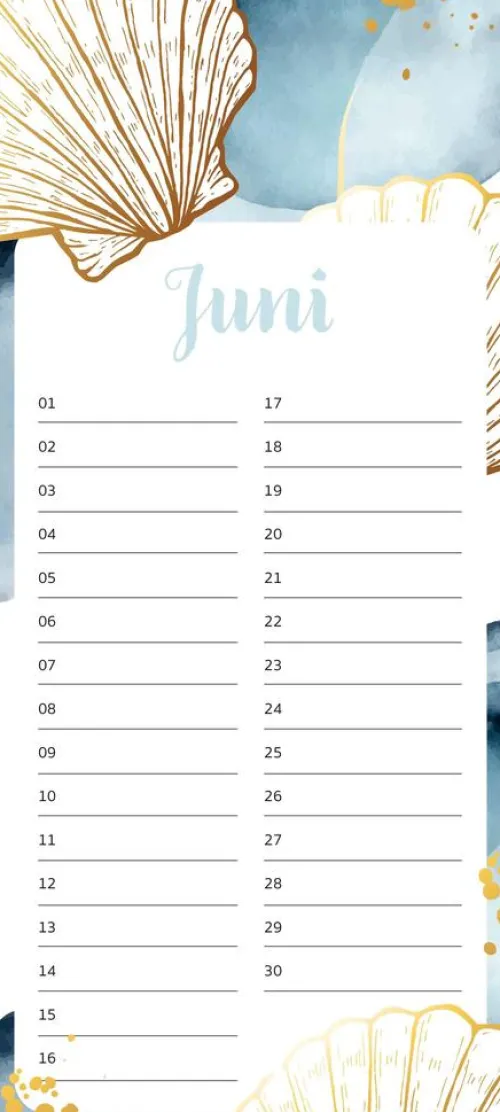 Groh Verlag Wandkalender|Geburtstagskalender-Immerwährender Geburtstagskalender Maritim