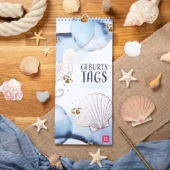Groh Verlag Wandkalender|Geburtstagskalender-Immerwährender Geburtstagskalender Maritim
