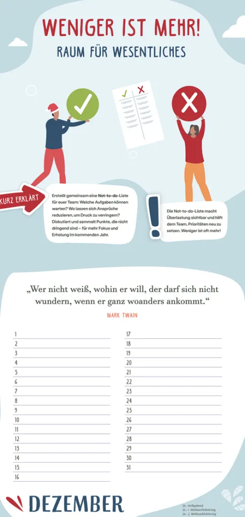 Herder Verlag GmbH Immerwährender Kalender*Immerwährender Teamkalender. Für ein gutes Miteinander