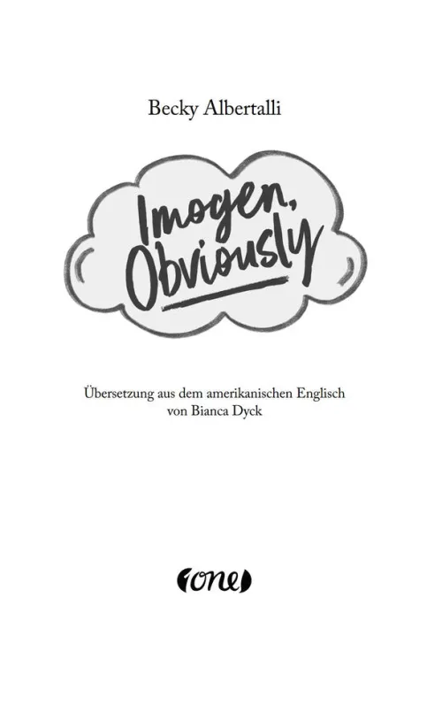 ONE Lgbtqia+ Jugendbücher-Imogen, Obviously