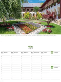 Kunth Kalender Wochenkalender*In 52 Gärten um die Welt - KUNTH Tischkalender 2026