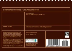 Calvendo Immerwährender Kalender*Indianisches Horoskop / Geburtstagskalender (Tischkalender immerwährend DIN A5 quer)