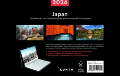 Kunth Kalender Wochenkalender*Japan - KUNTH Tischkalender 2026