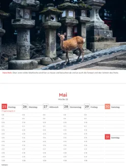 Kunth Kalender Wochenkalender*Japan - KUNTH Tischkalender 2026