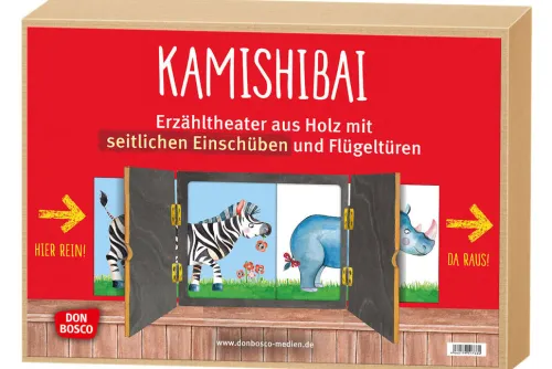 Don Bosco Medien GmbH Lesen & Geschichten-Kamishibai mit seitlichem Einschub und offener Rückwand. Erzähltheater für Bildkarten in DIN A3