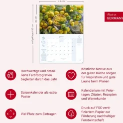 Heye Terminkalender-Küchenkalender Broschur XL 2026